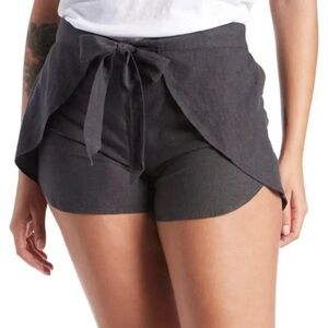 Women's Patagonia Garden Island Charcoal Gray Hemp Blend Shorts size XS